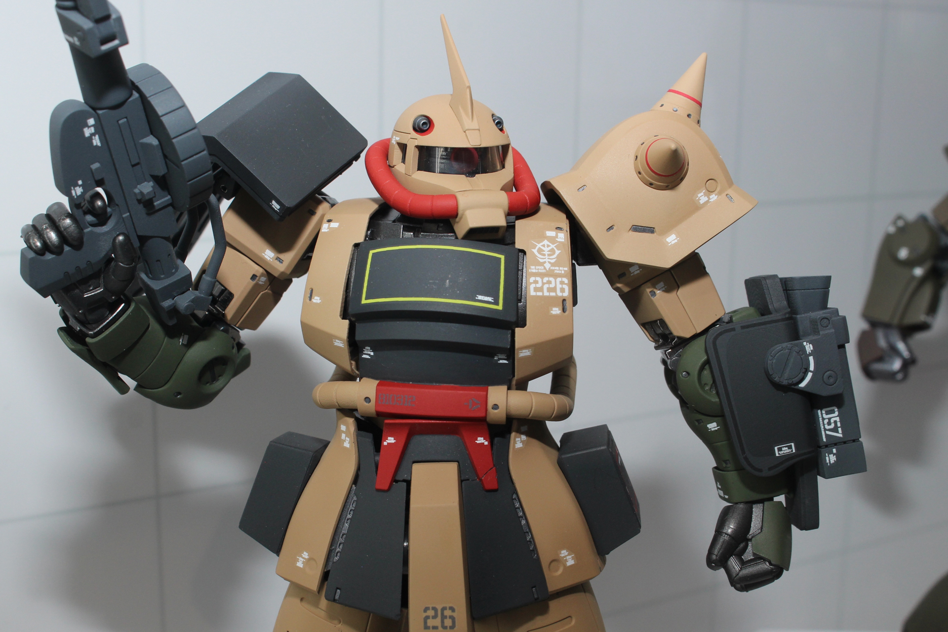 かつて「MSV」でも人気を誇った、砂漠戦仕様のザクだ