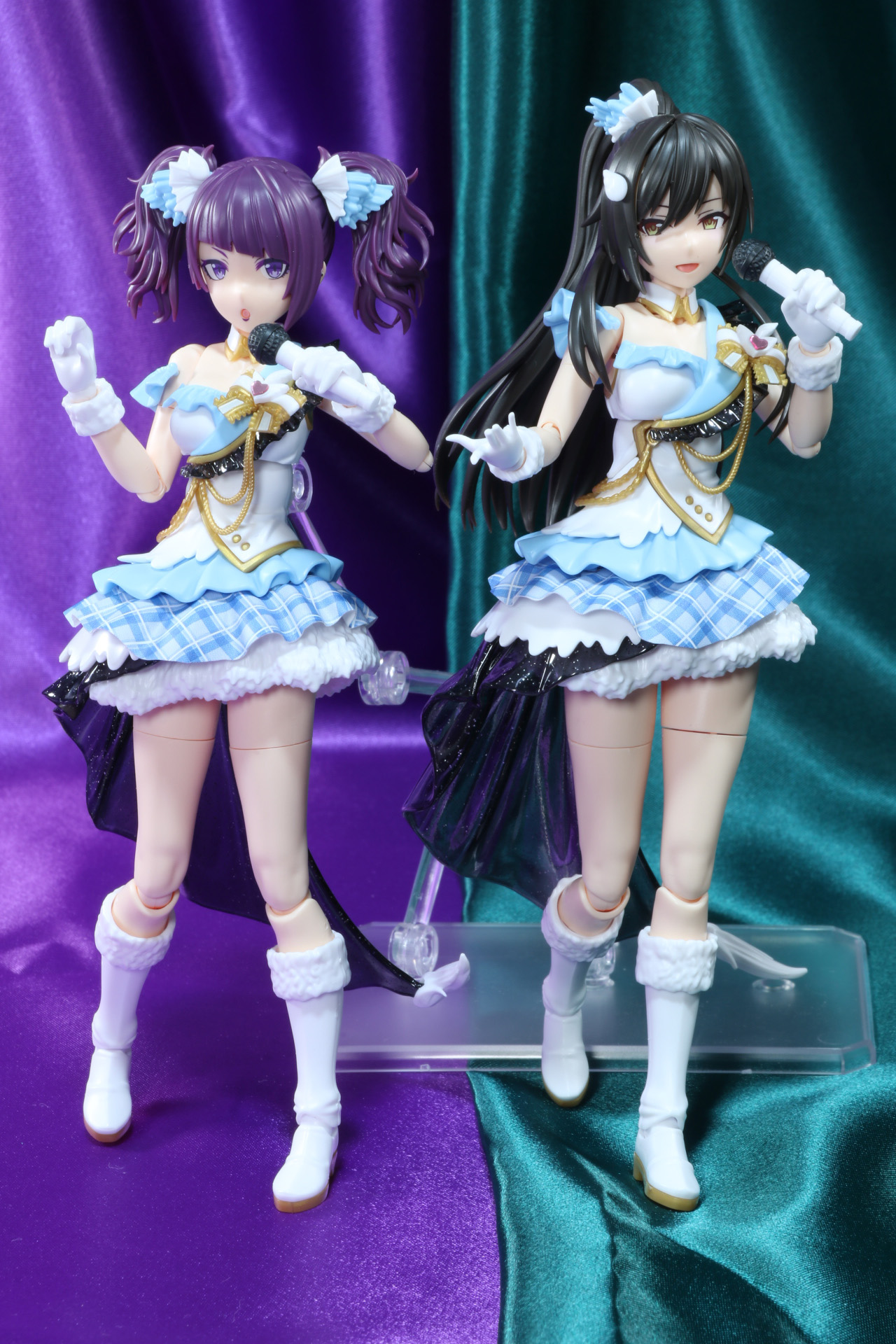 30MSフォーマットで表現された田中摩美々（左）と白瀬咲耶（右）