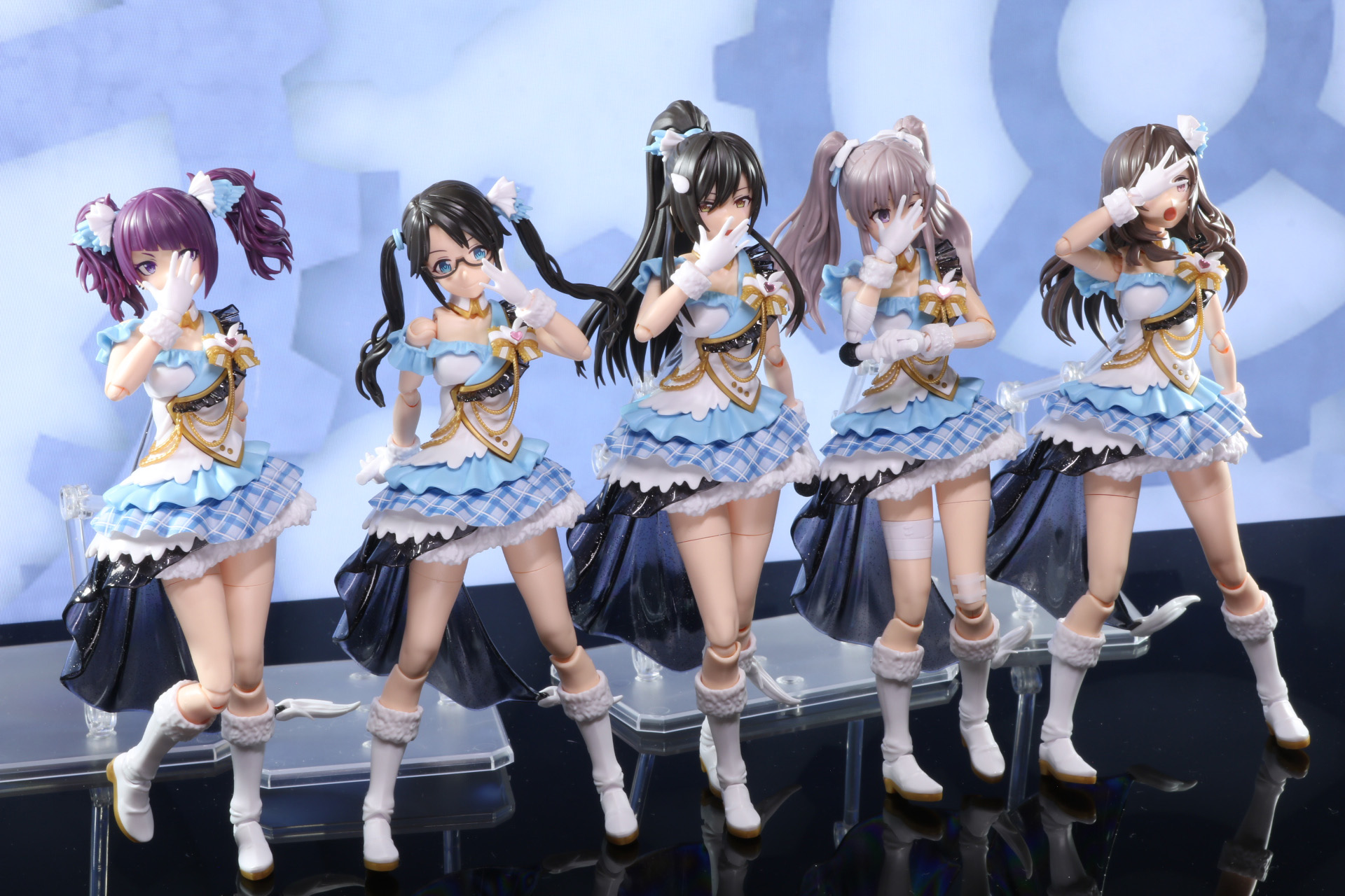 「30MS オプションボディパーツ アルファシスターズファンタズム1[カラーA]」の田中摩美々と白瀬咲耶