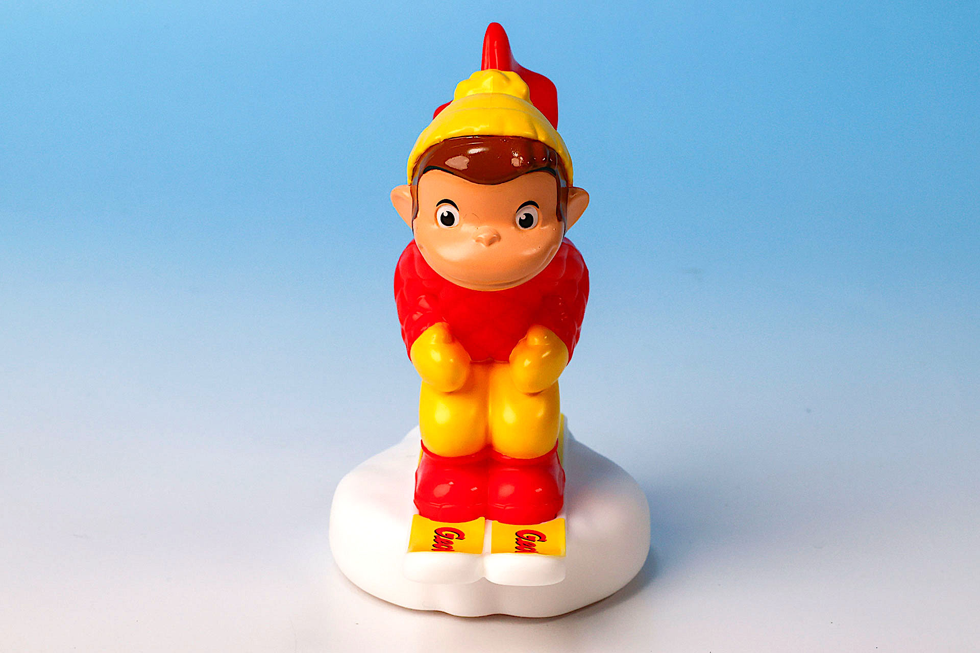 今回は黄色いスキー板にしてみた