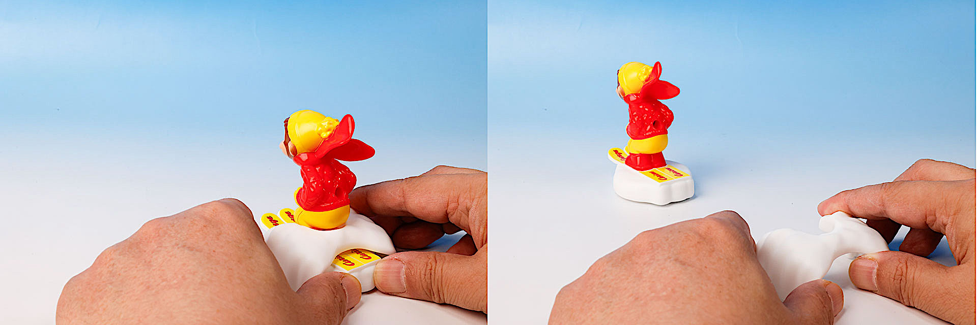 ゆきパーツを取り付けて押し出して遊ぼう