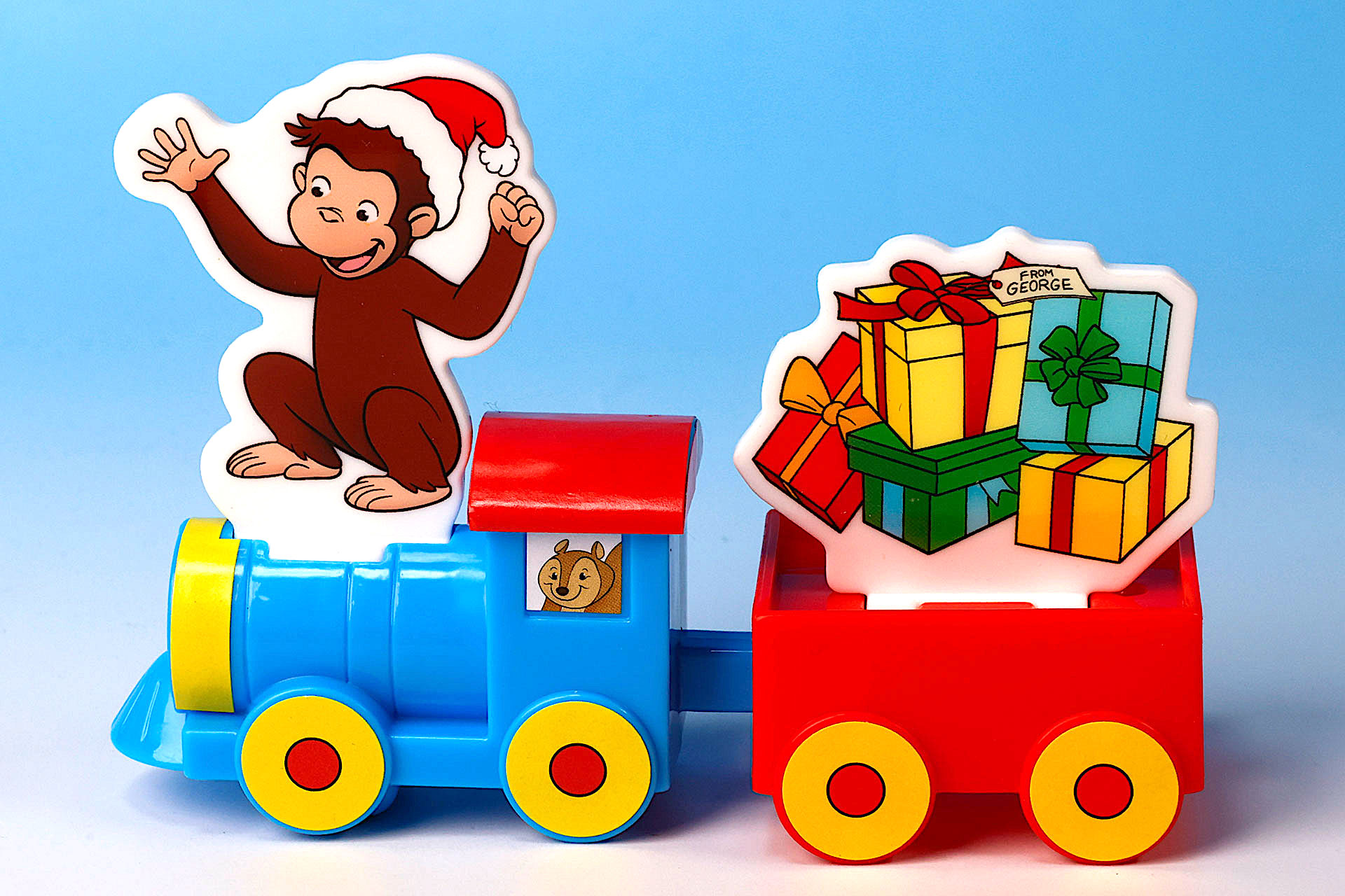 サンタのジョージがプレゼントを運んでる！？