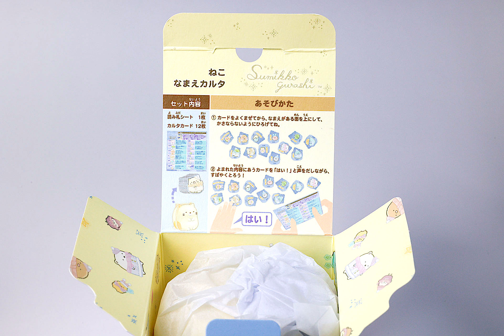 箱のふたの部分をよく読んで、ルールや遊び方を確認しよう