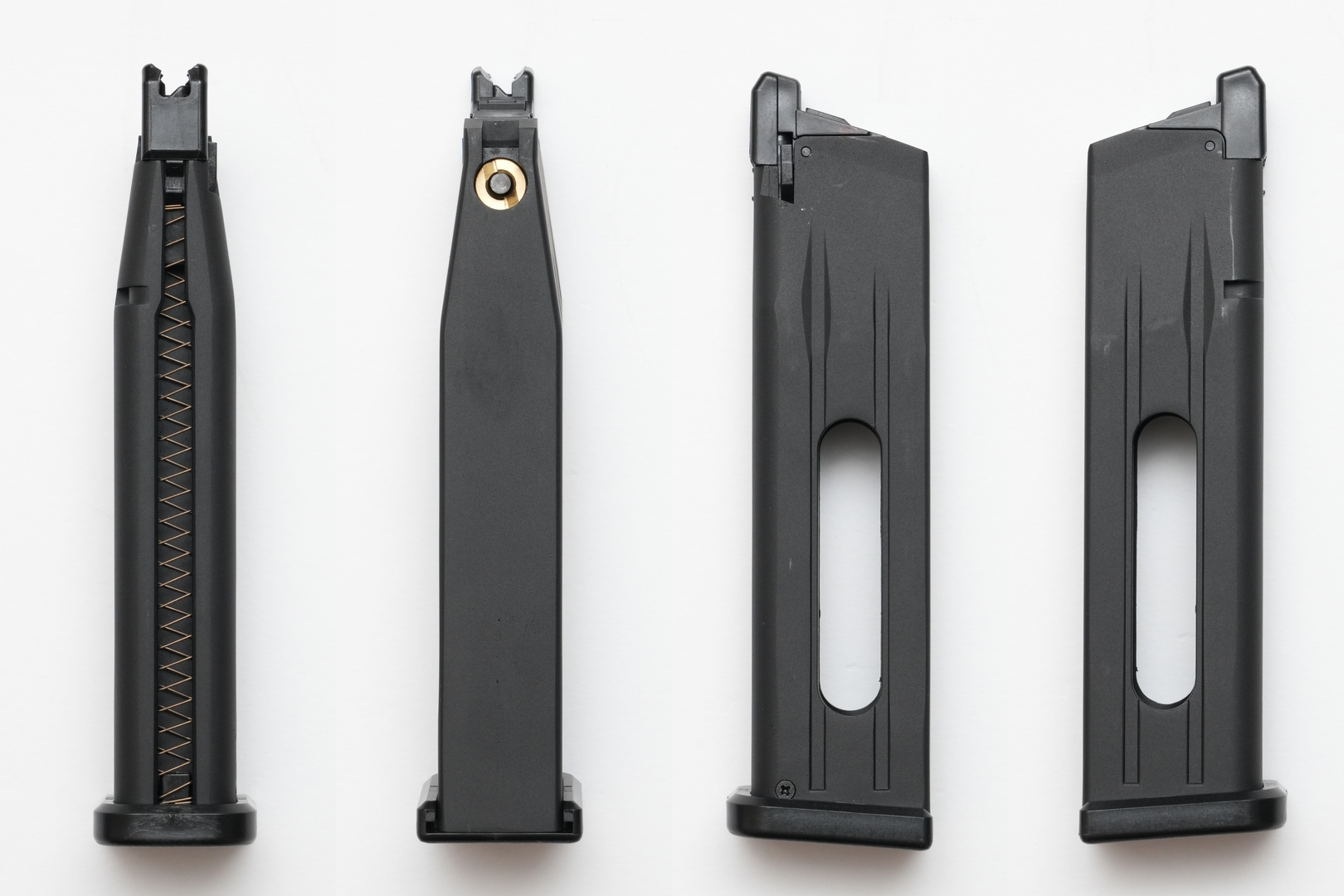 vCO2ガスカートリッジ、BB弾非装填時のマガジン