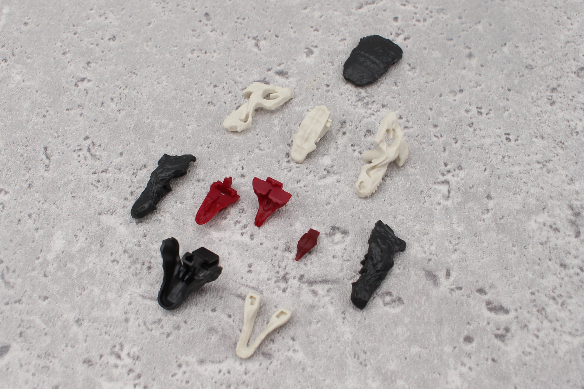 頭部の組み立て