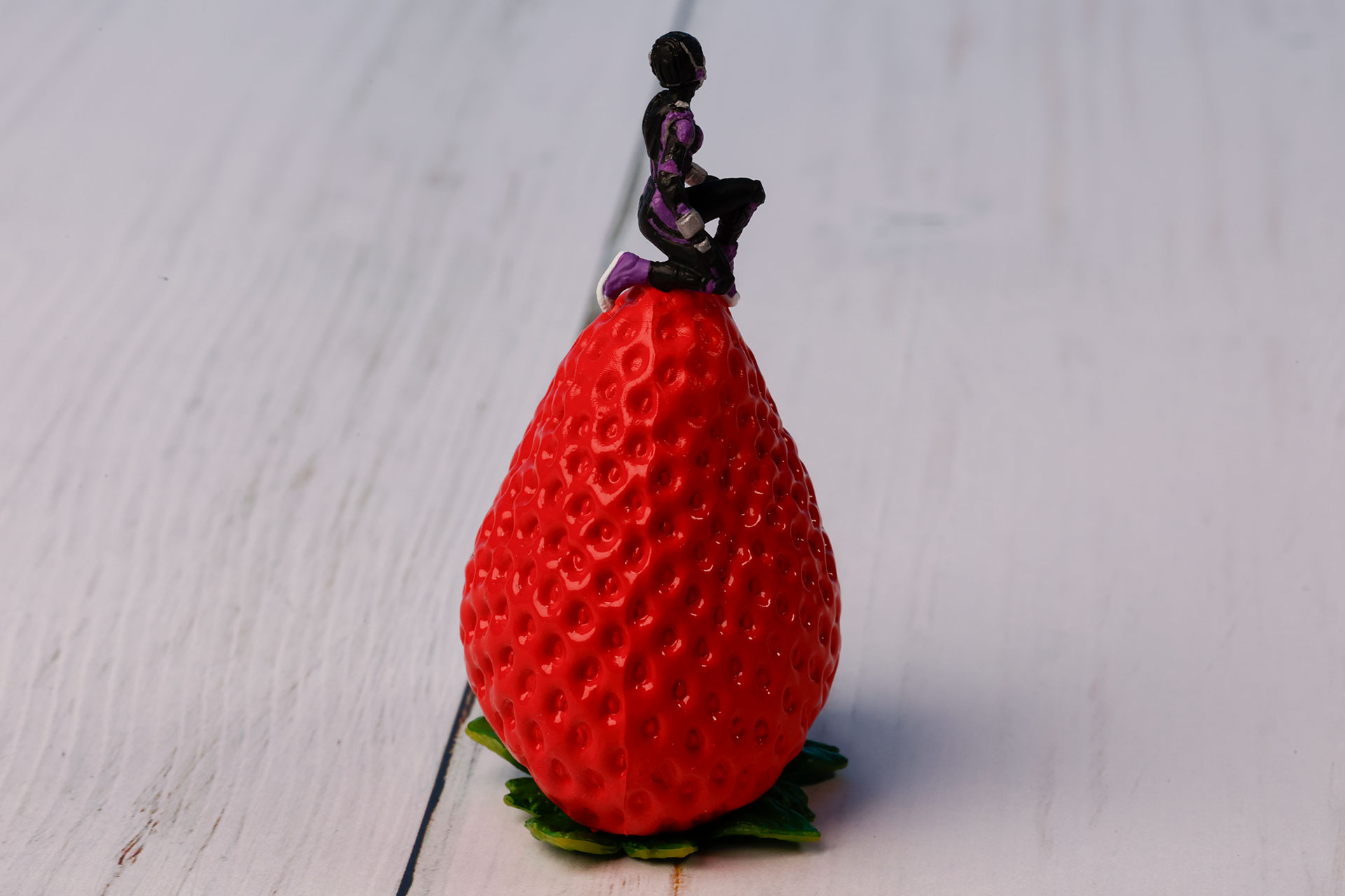 苺自体は安定して立てておくことができる