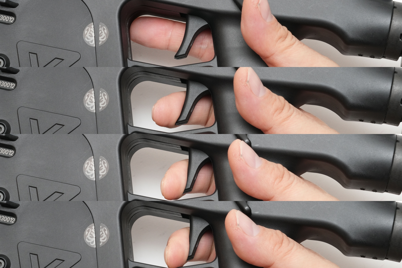 トリガーの遊びは少し大きく感じた