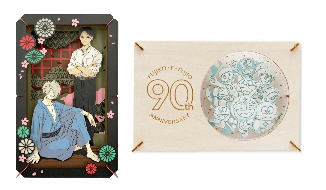 【セット商品】藤子・F・不二雄　生誕90周年記念 PT-WL21　FUJIKO・F・FUJIO 90TH　ペーパーシアター -ウッドスタイルー + 映画「鬼太郎誕生 ゲゲゲの謎」 PT-L70　鬼太郎の父＆水木　ペーパーシアター