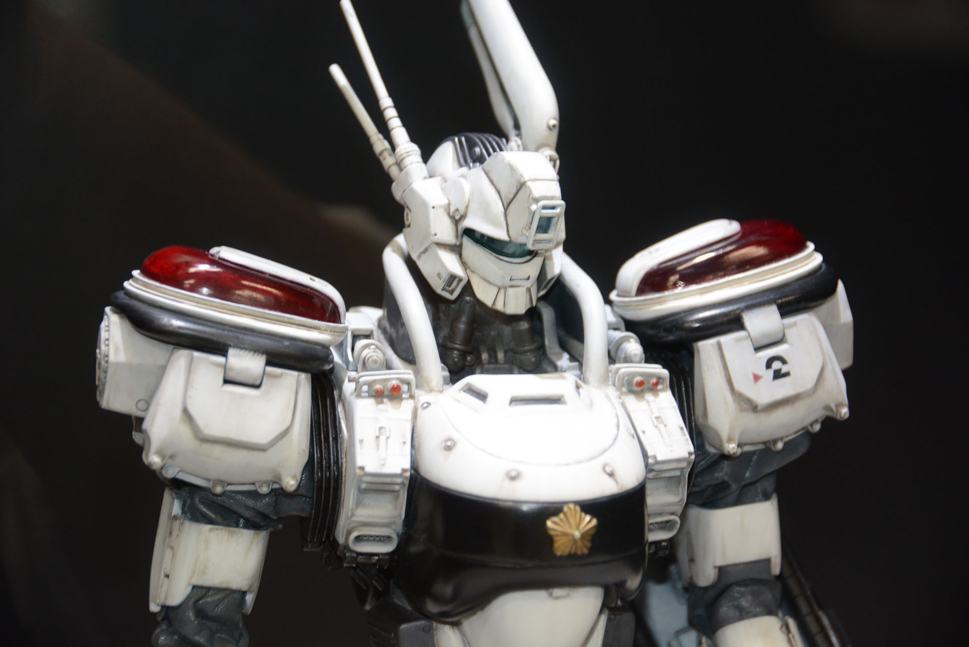 2014年の映画「THE NEXT GENERATION -パトレイバー」制作時に作られた実物大イングラムのひな形も展示