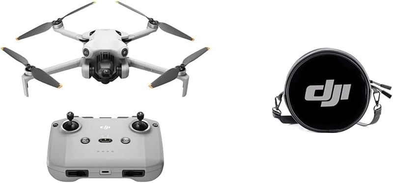 DJI ドローン Mini 4 Pro（DJI RC-N2付属）+DJI丸型ショルダーバッグ