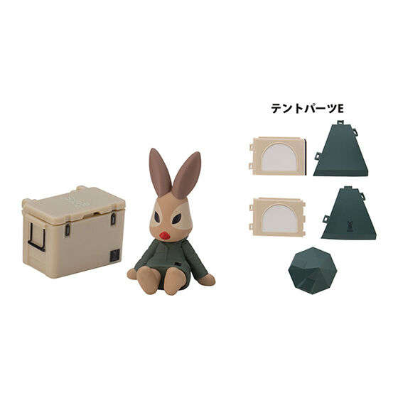 Eセット：DOD黒ウサギ（トナカイ）＋マヒャドイナフスキー（43)（クーラーボックス）＋テントパーツE