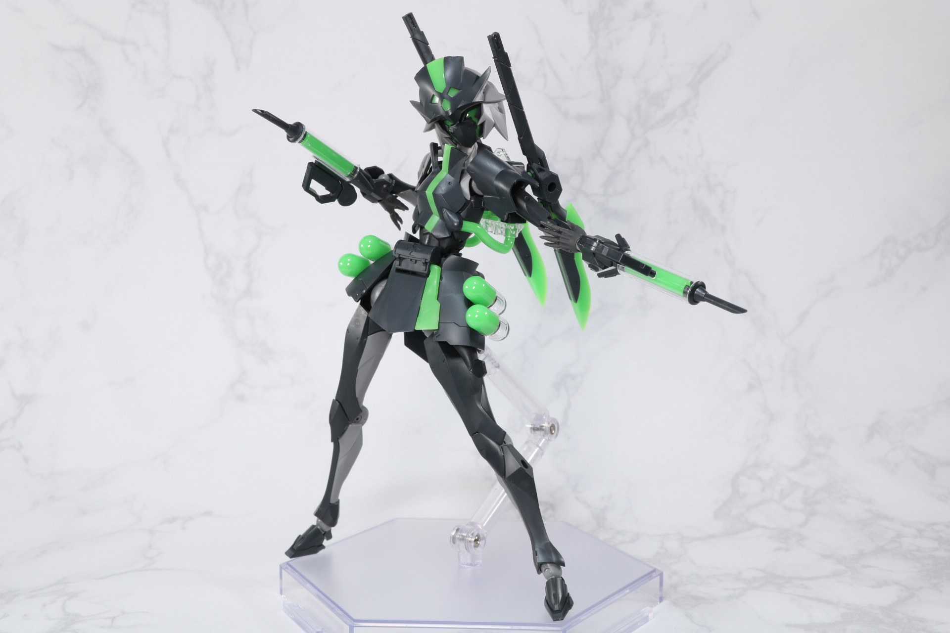 三連リストジョイントによって「インジェクター」を展開