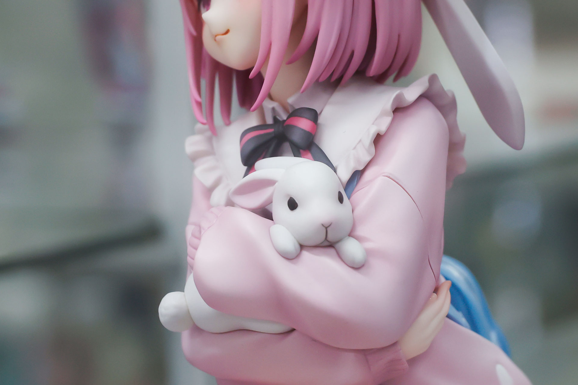 うさぎの表情もキュートだ