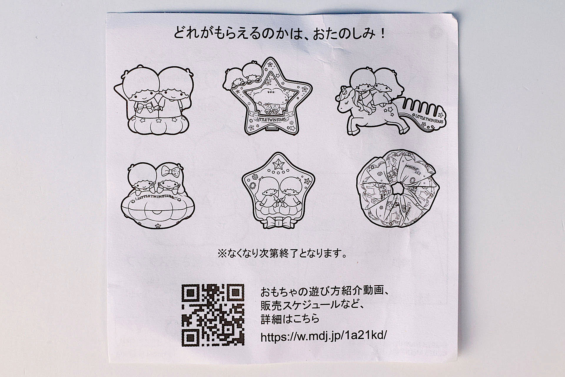 説明書の裏面は全部のおもちゃに共通したものだ