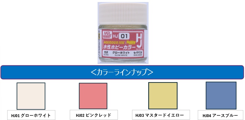 水性ホビーカラーHJ 01〜04