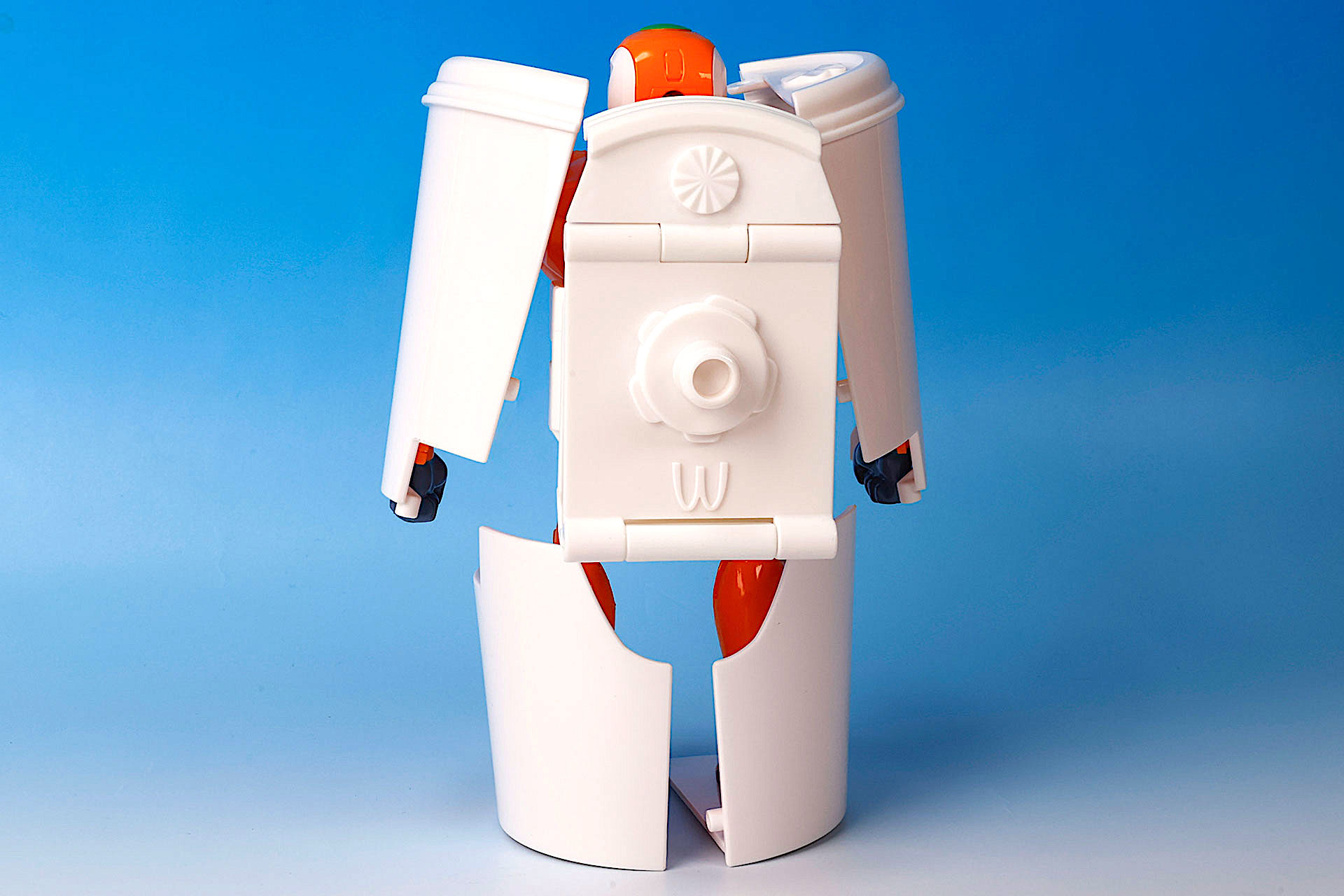 背面から見ると若干コスプレ感がある