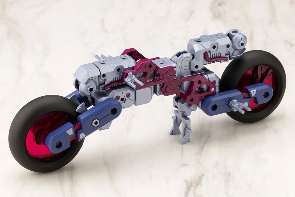 装甲を外せばネイキッドフレーム状態となり、別売りのヘヴィウェポンやヘキサギアのパーツなどを取り付けて遊ぶことができる