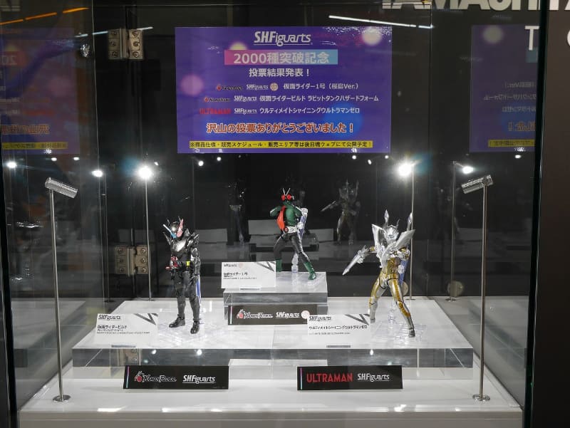TAMASHII NATIONS STORE TOKYOに展示された再販決定の3フィギュア