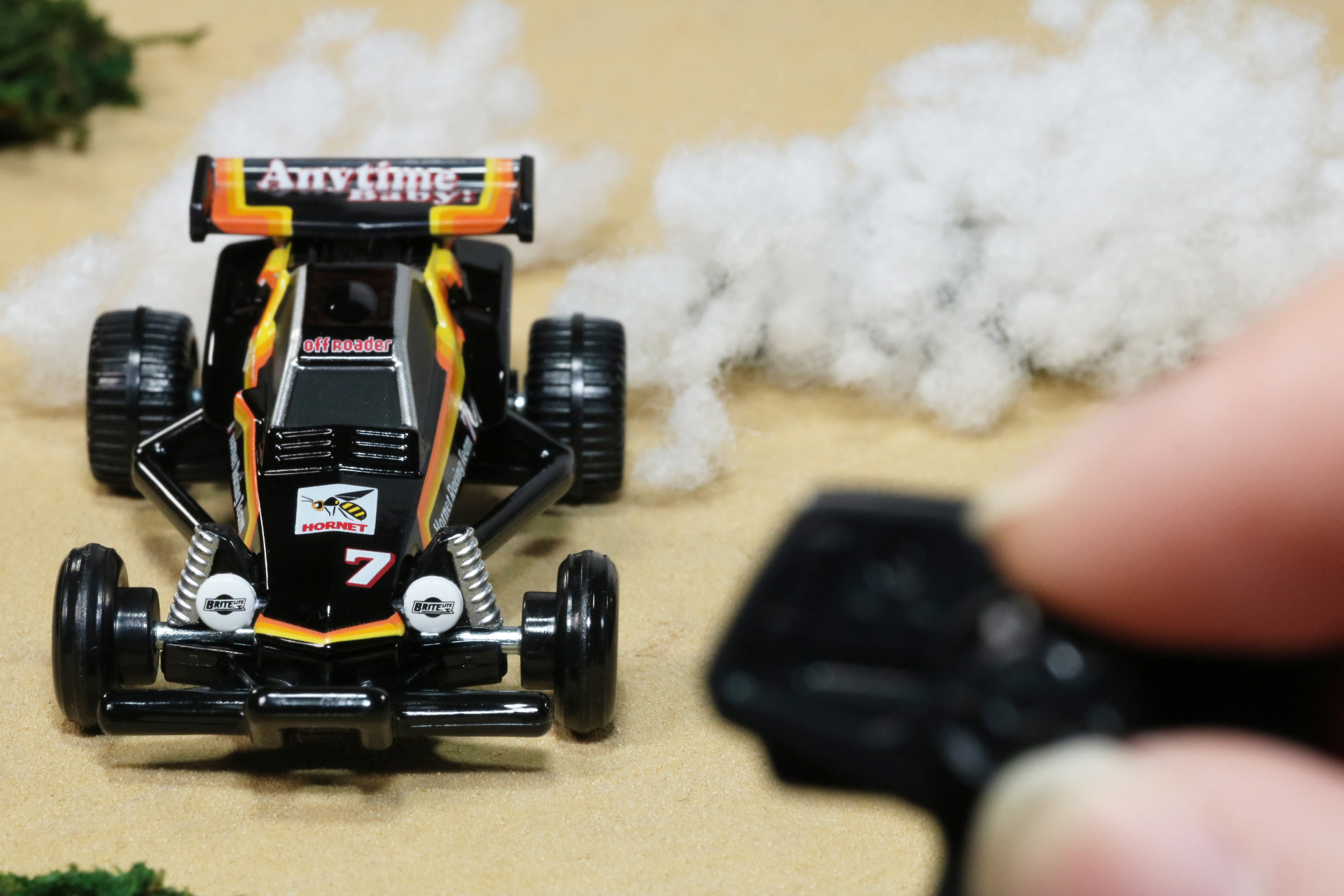 クイックな旋回も綿の軌跡で表現できる