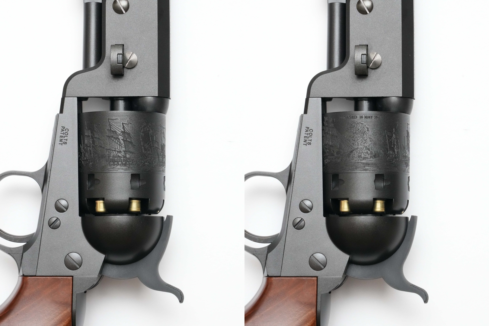 テキサス海軍「カンペチェの戦い」の情景をレーザー刻印