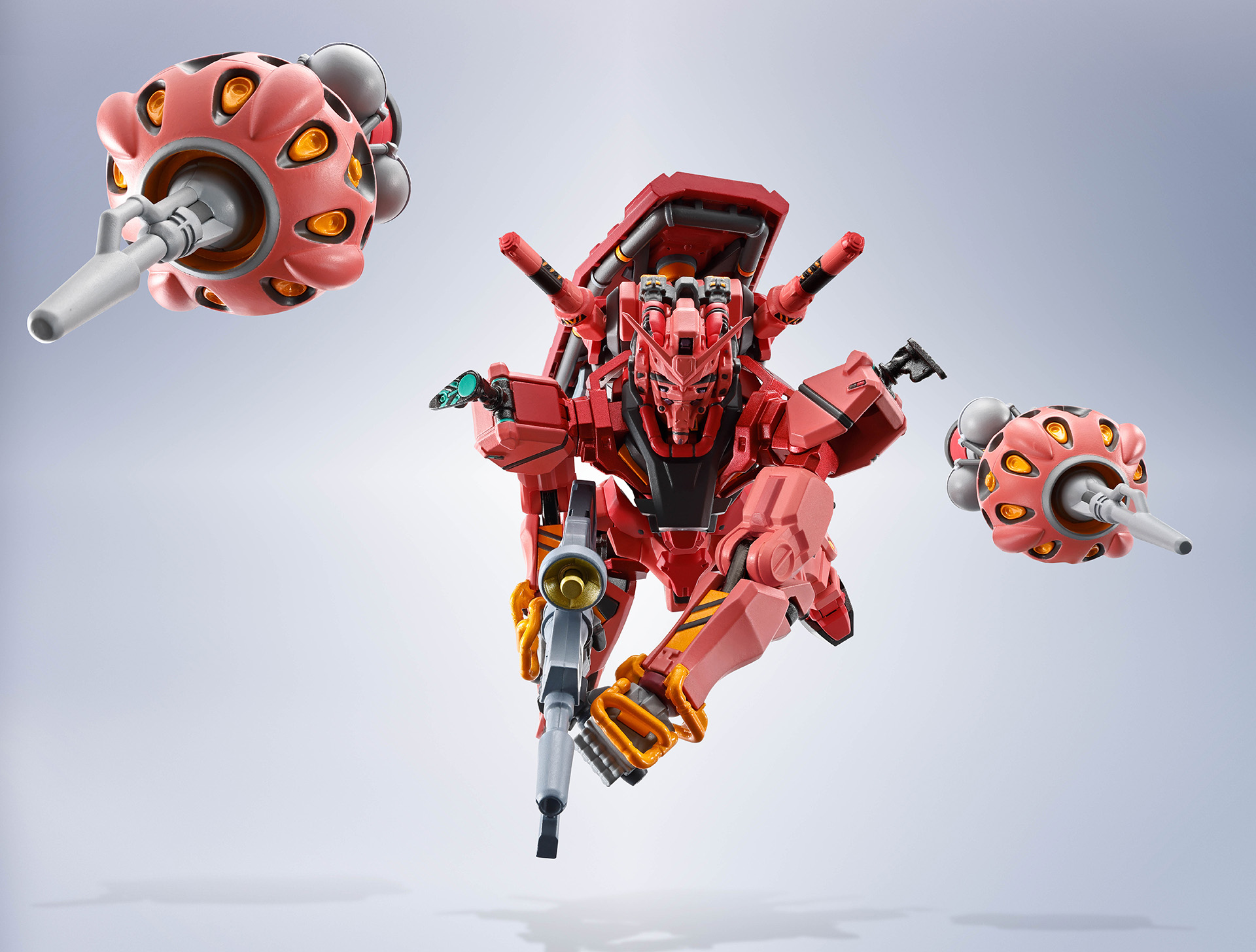 ビットを操り戦場を駆け抜ける赤いガンダムを表現できる<br />※画像は試作品を使用しています