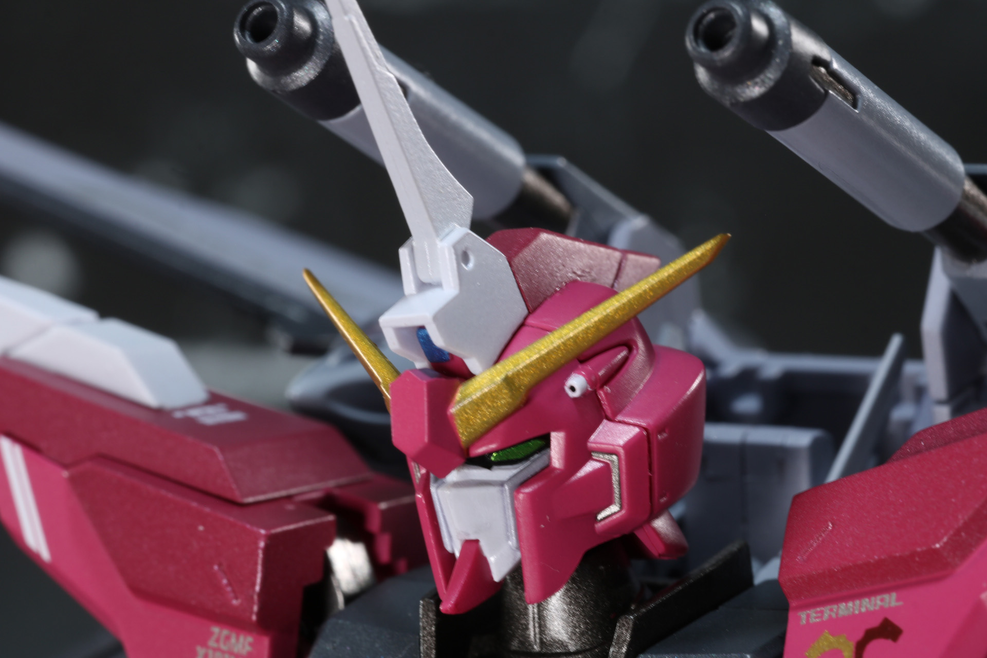 ブレードアンテナやツインアイの色分けもしっかり施されている