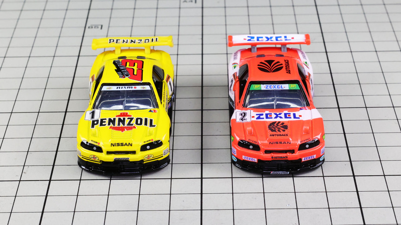 フロント：R34型GT-Rだと一目でわかるフロントマスク