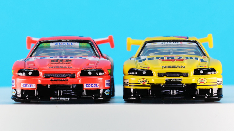 R34型GT-Rがどのようにレースカーになったかがよくわかる造形