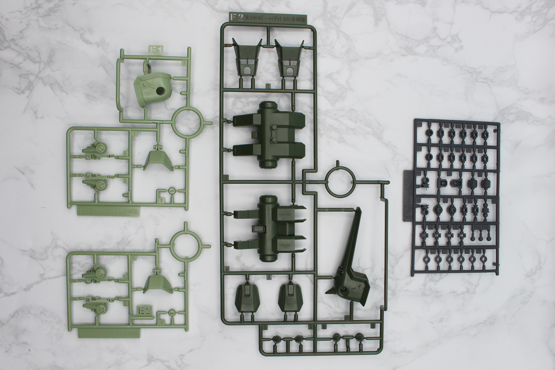 E1パーツ、E2パーツ、F2パーツ、PC-001パーツ（ポリキャップ）