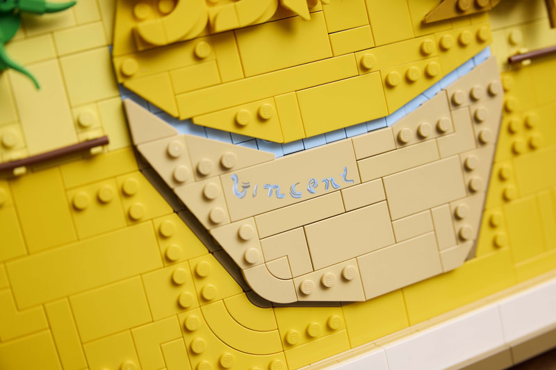 ゴッホのサイン入りタイル付き