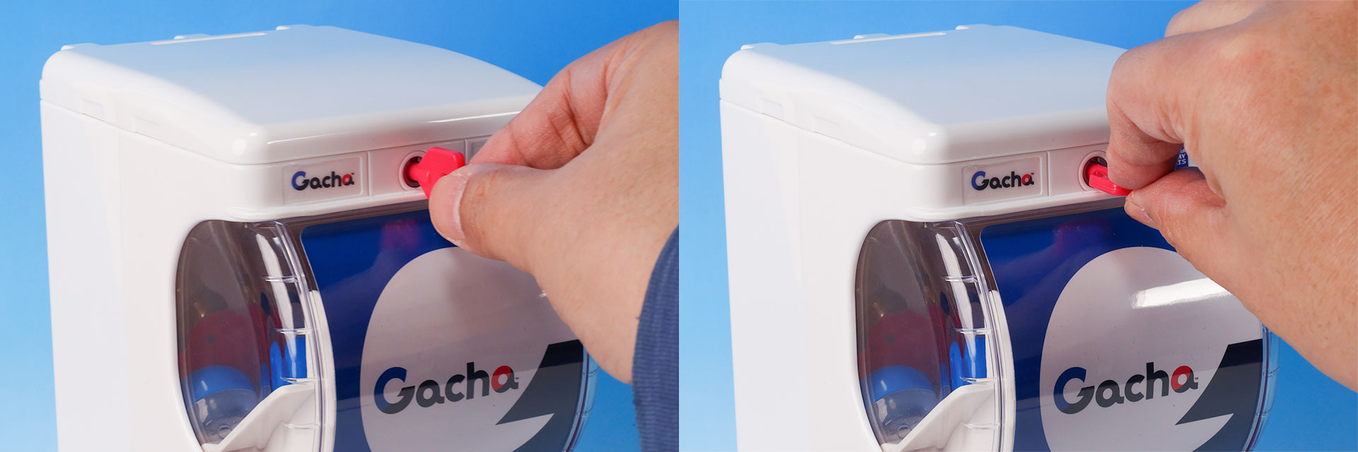 鍵穴に挿しこんで90度回転させよう