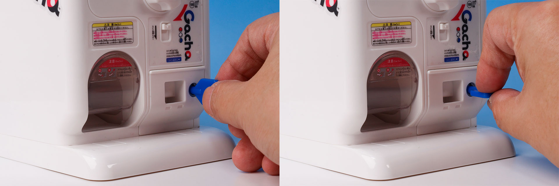 お金を取り出すときは右下の鍵を開ける必要がある