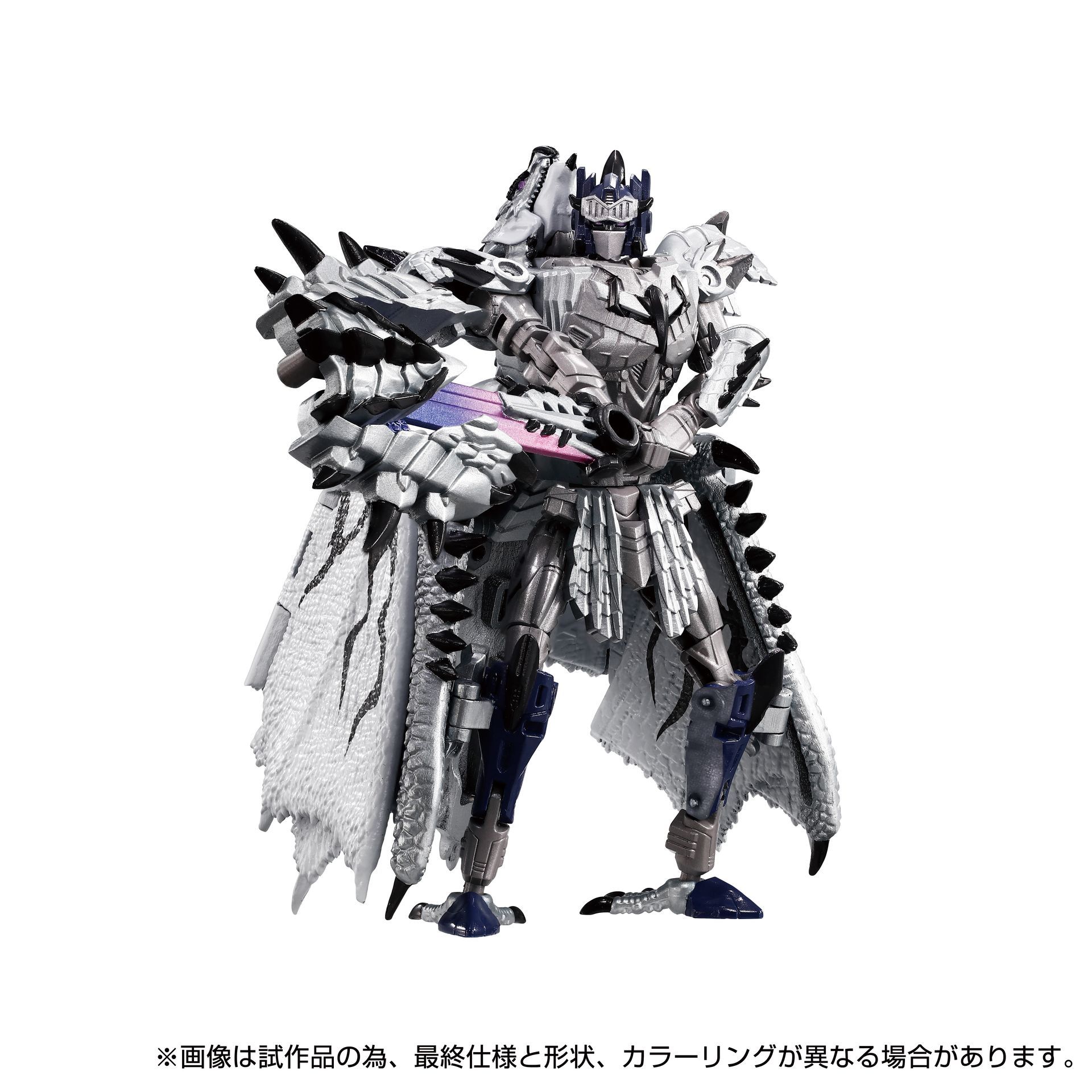 モンスターモードは頭部、口、首、翼、脚部が可動