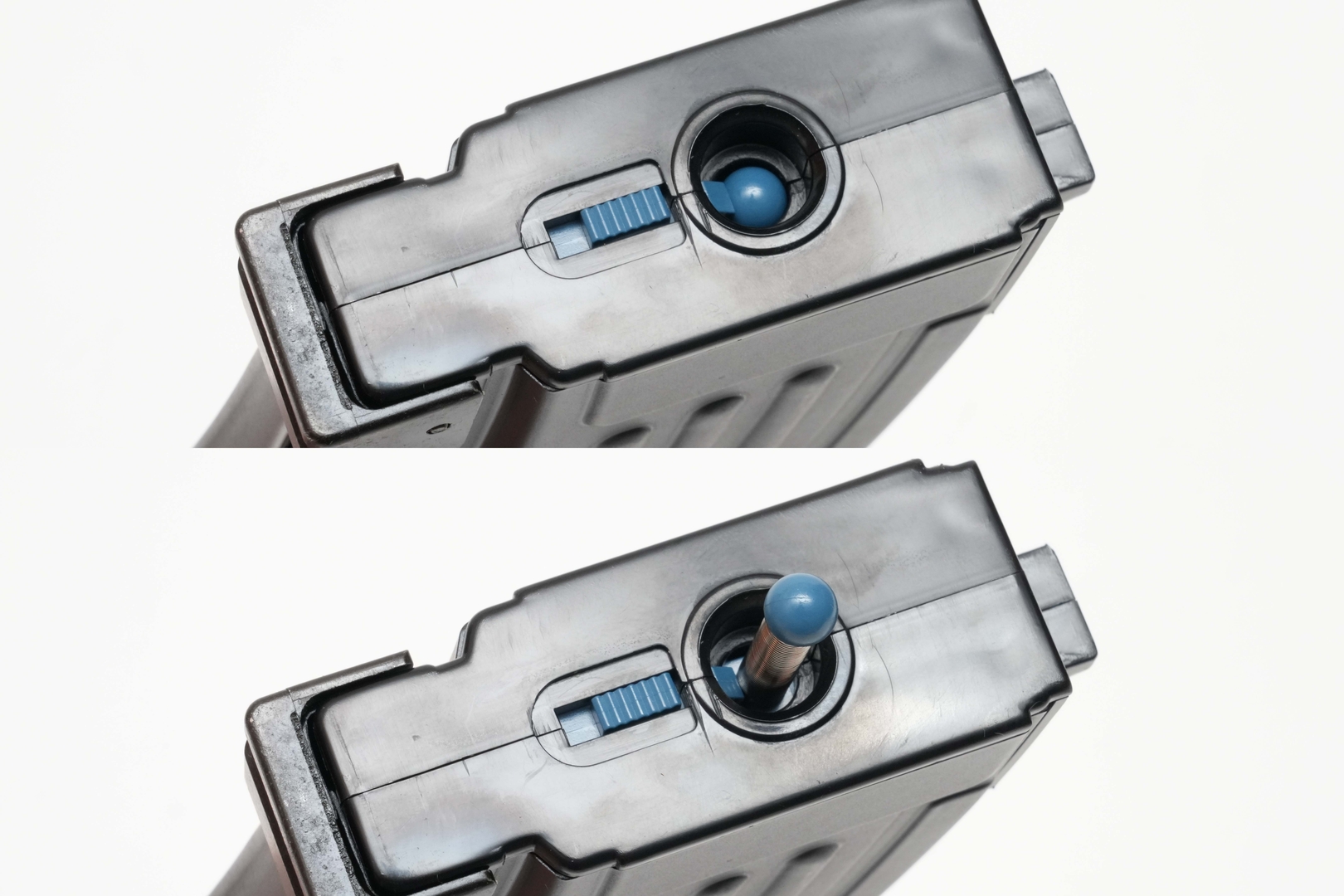 BBフォロアーがチャンバー内にBB弾を押し込むので、最後まで撃ち切れる