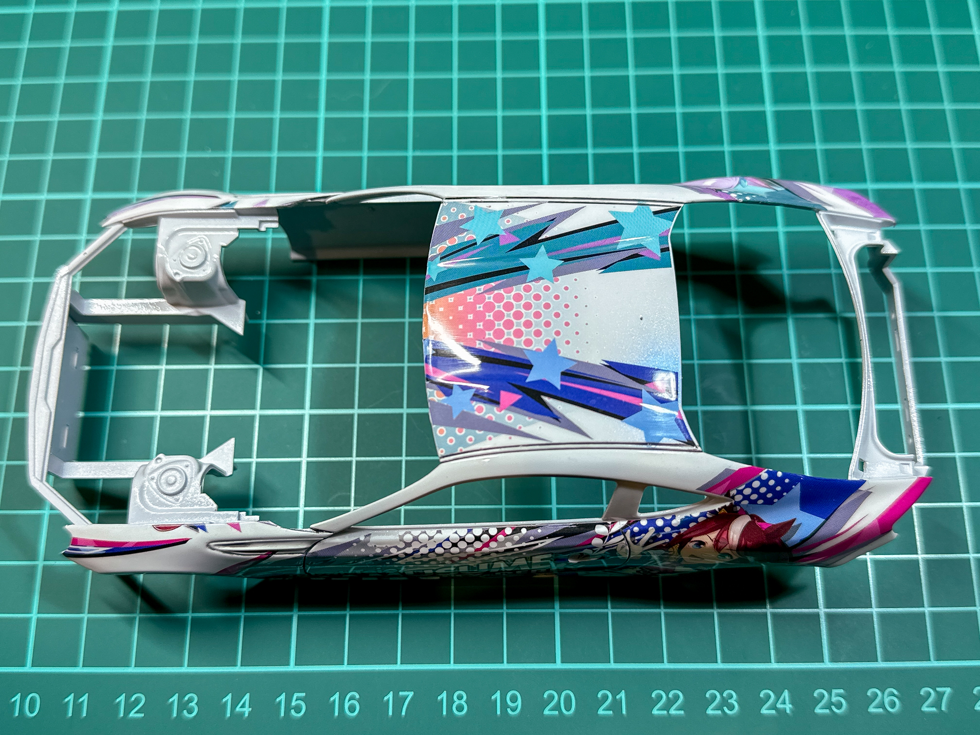 スミ入れを行なったボディ。モールドがよりはっきりしました。