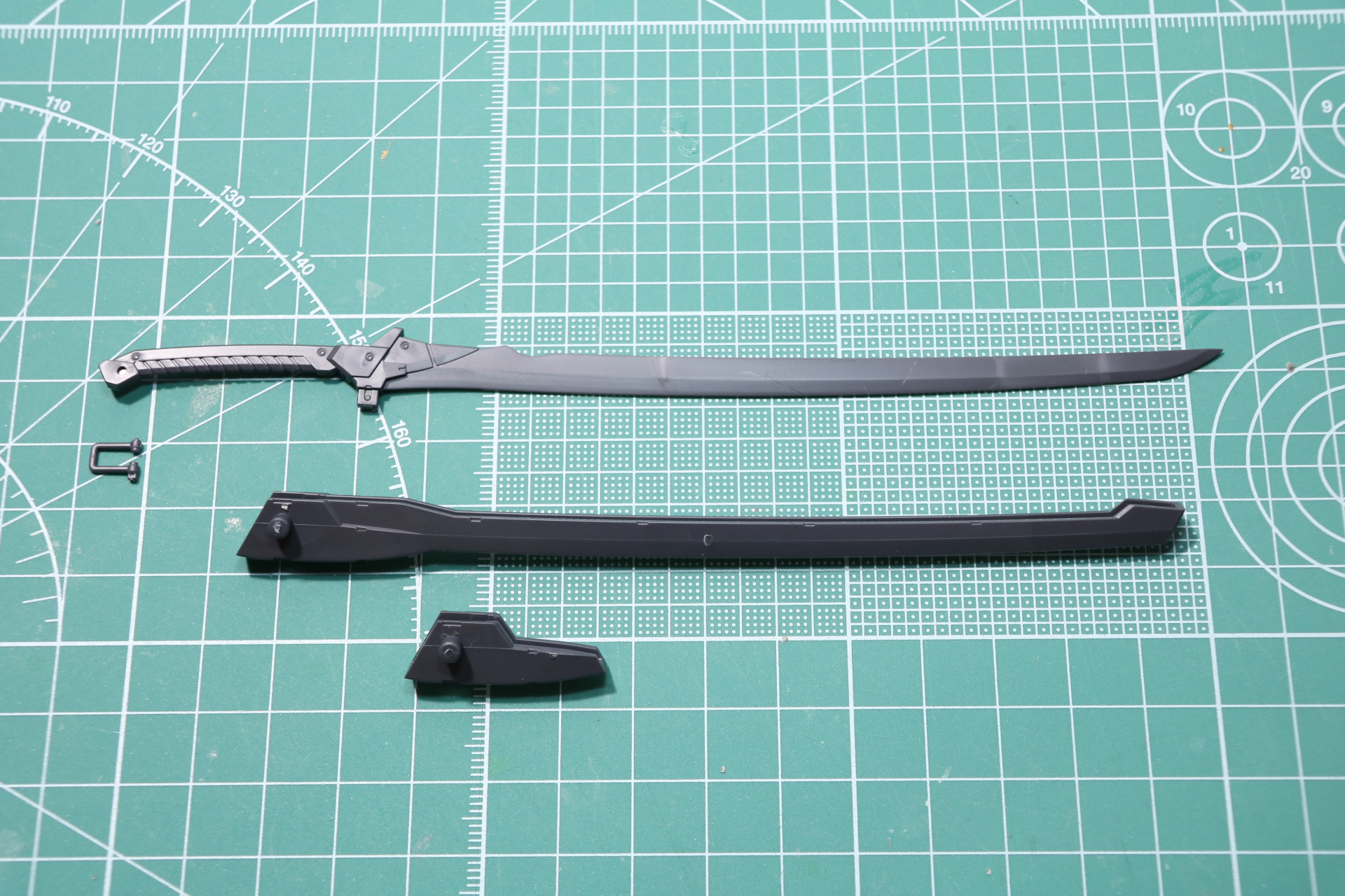 大型長刀の組み立て