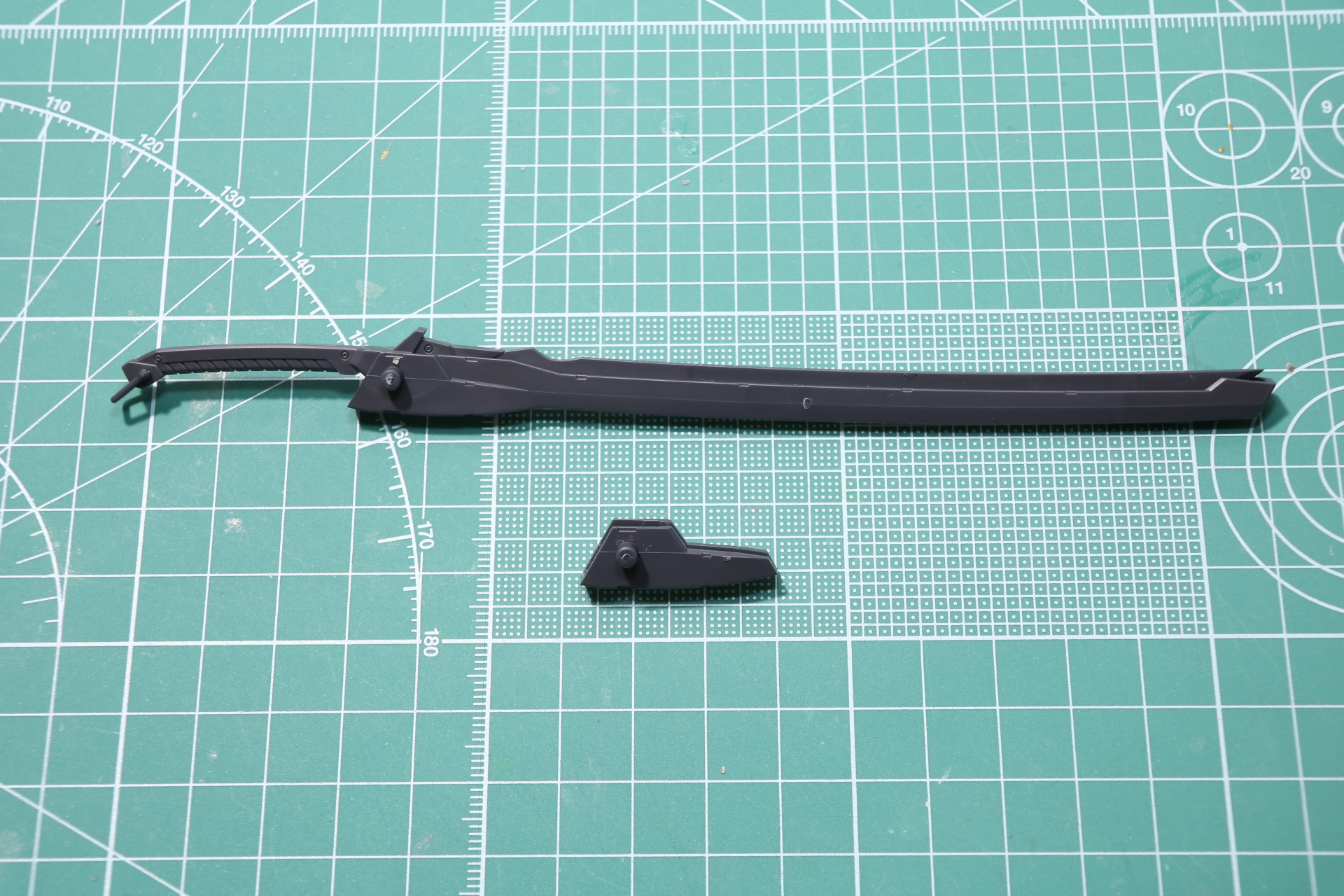 大型長刀の組み立て