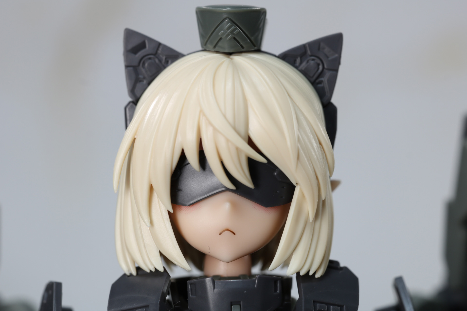 HUDゴーグルパーツは目元が隠れ、口元の表現が強調。よりミステリアスで機械的な雰囲気を漂わせる