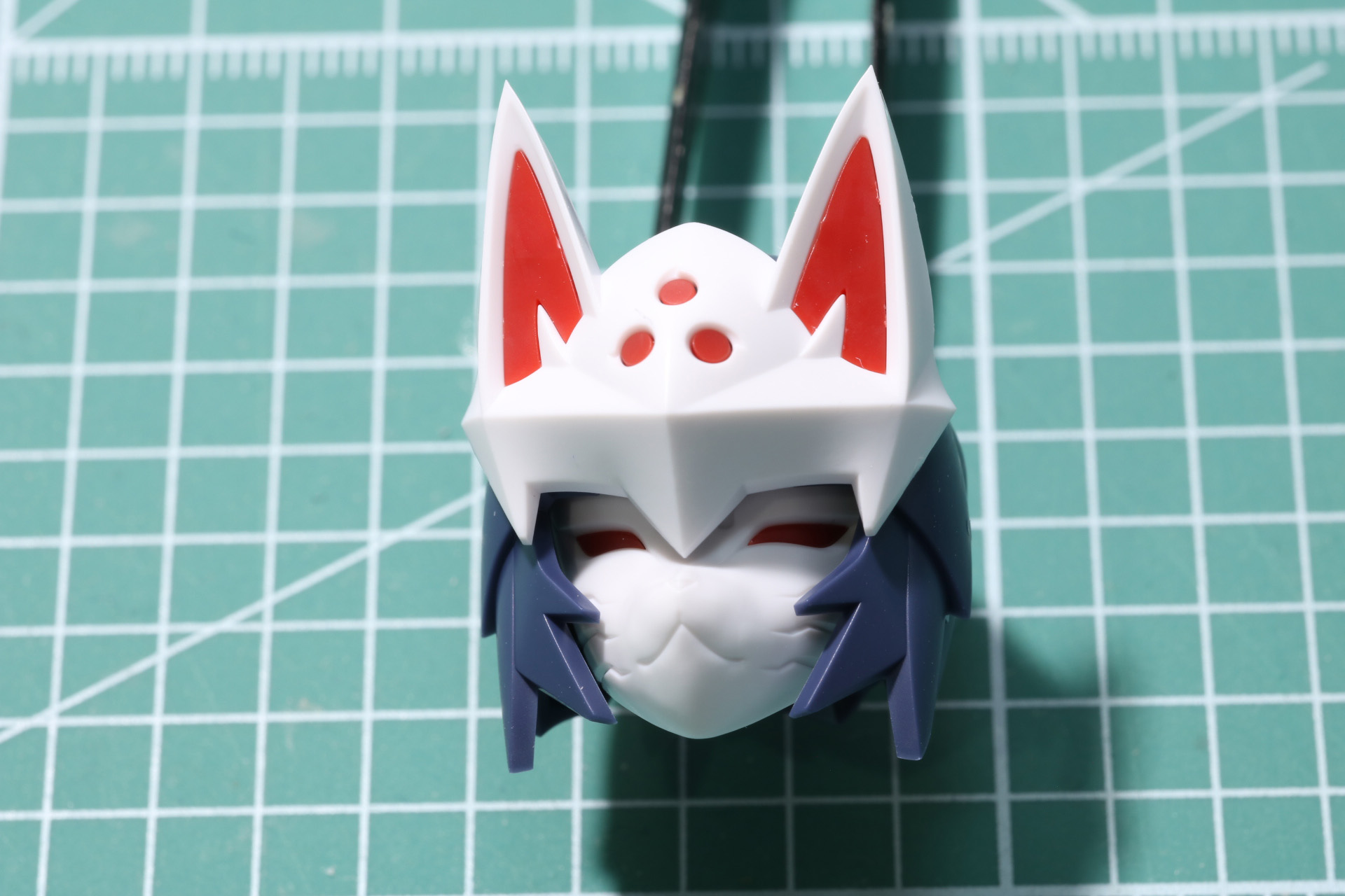 頭部の組み立て