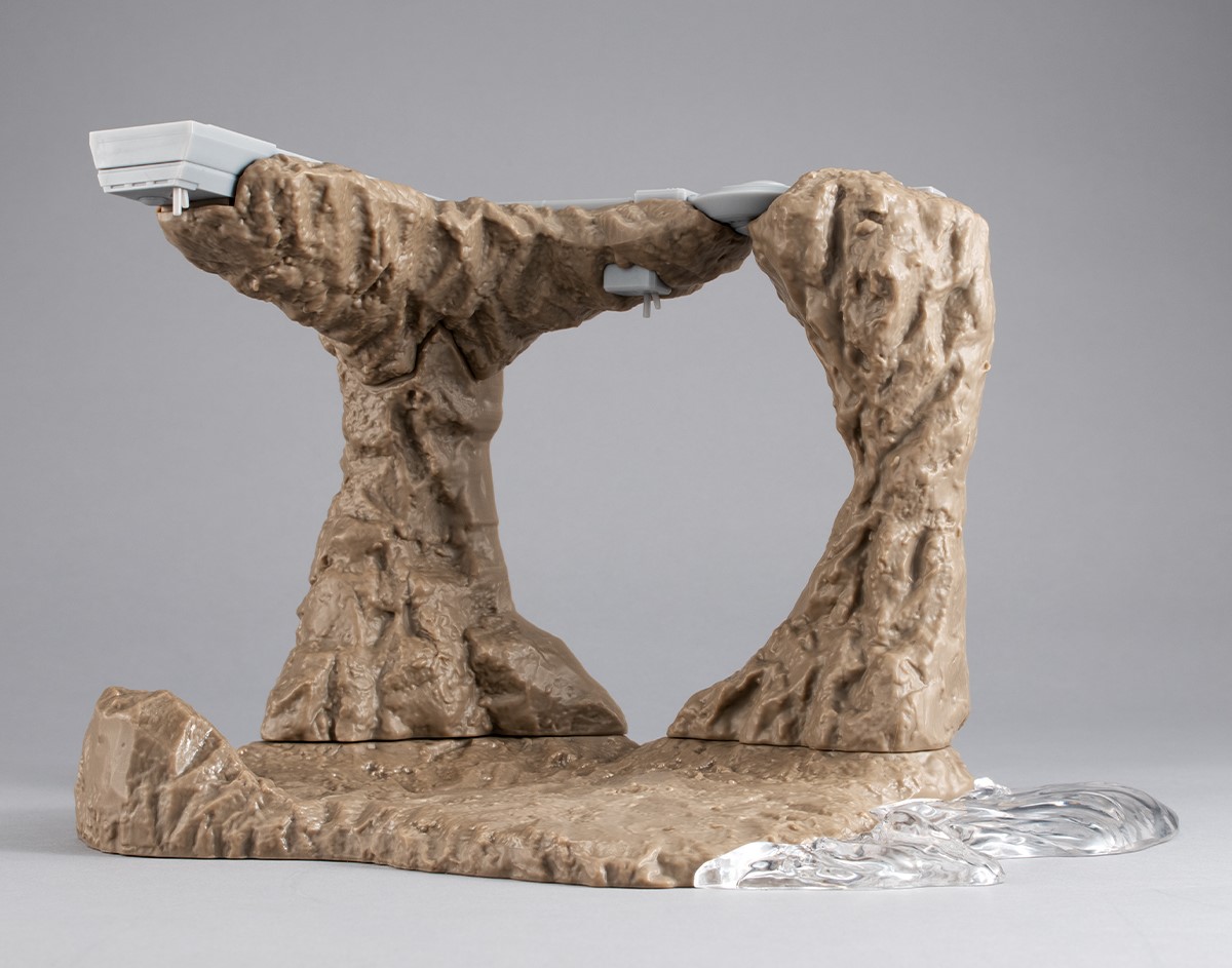 塗装しガンプラをディスプレイした状態