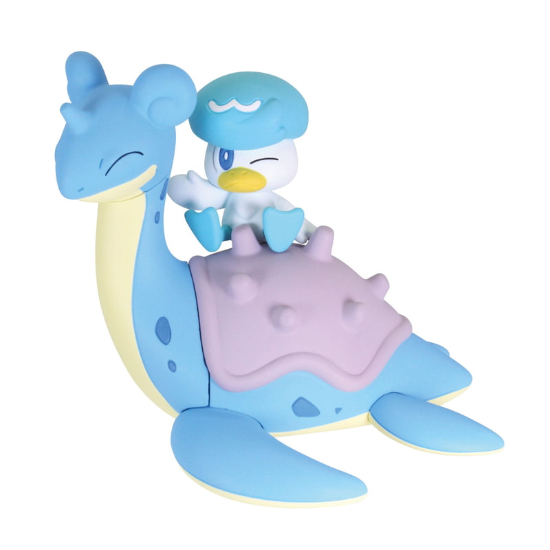 ラプラスにクワッスを乗せて飾ったイメージ