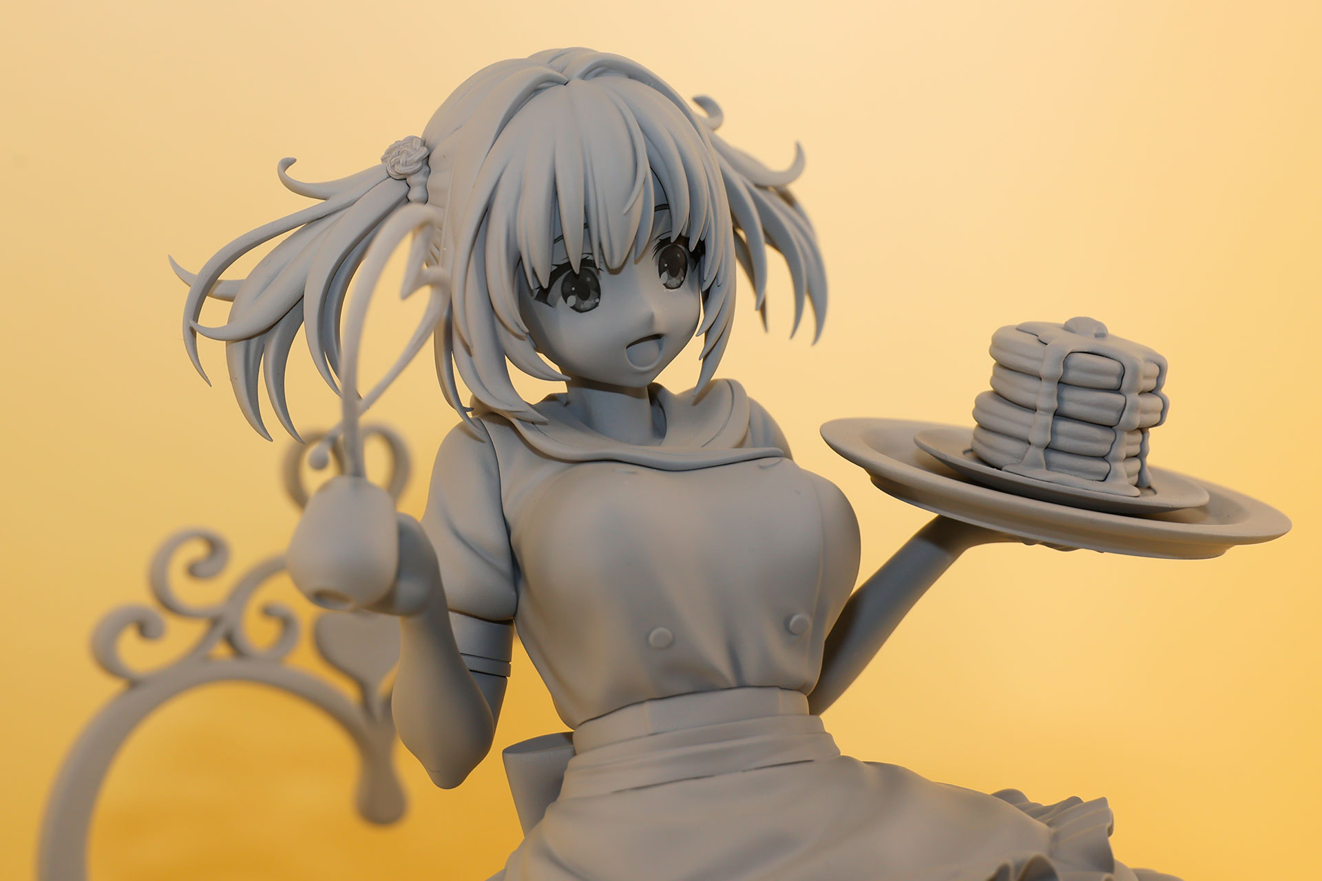 制作が決定し今回が初展示となったのが、1/7スケールフィギュアの「喫茶ステラと死神の蝶 墨染希」だ