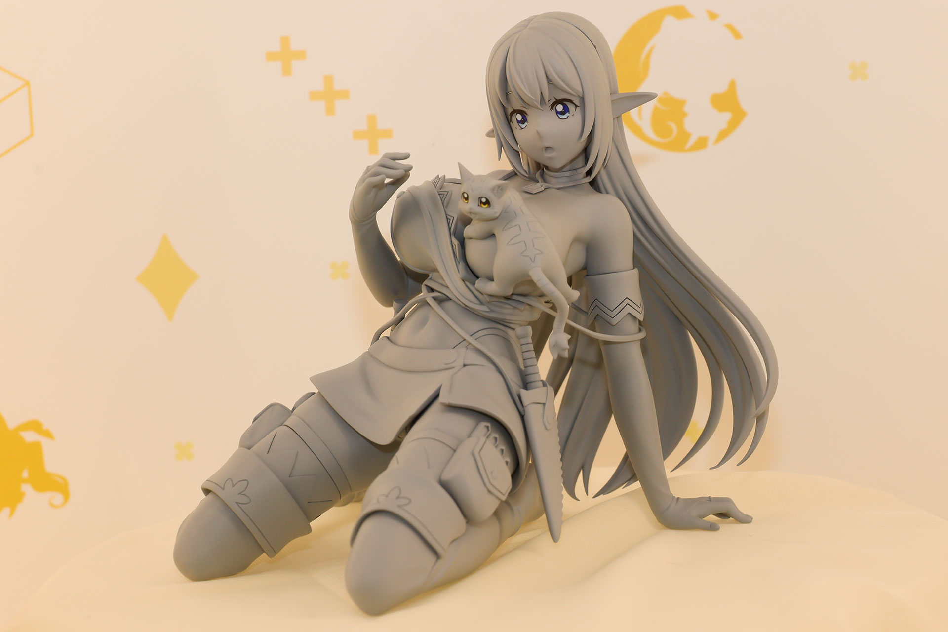 現在監修中の1/7スケールフィギュア「Sランクモンスターの《ベヒーモス》だけど、猫と間違われてエルフ娘の騎士として暮らしてます アリア＆タマ」