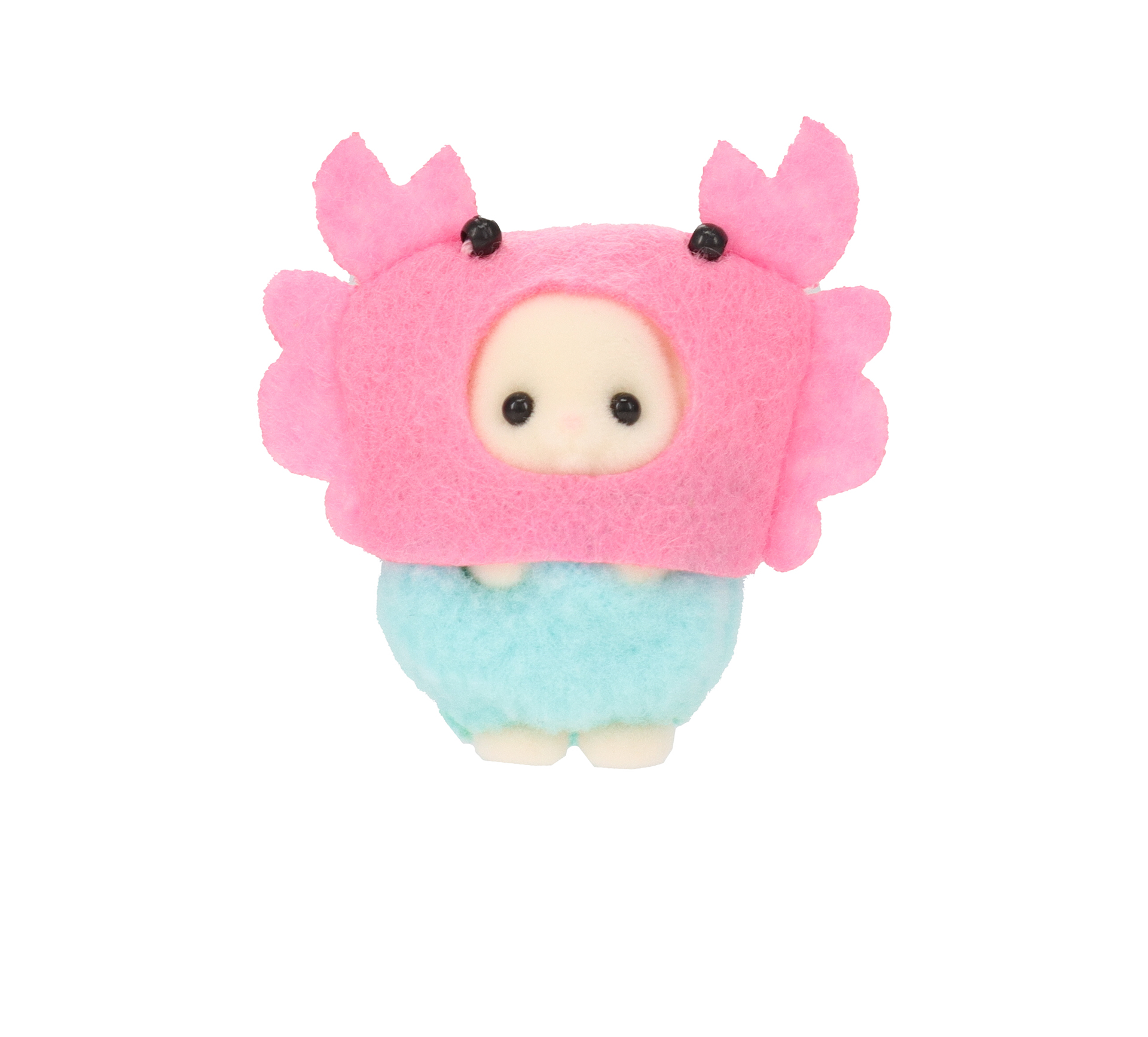 1回1,400円の「シルバニアファミリー森のくじDX」の景品に、オリジナル衣装を着た「赤ちゃんゆめいろマリン　カメ/カニ」が登場