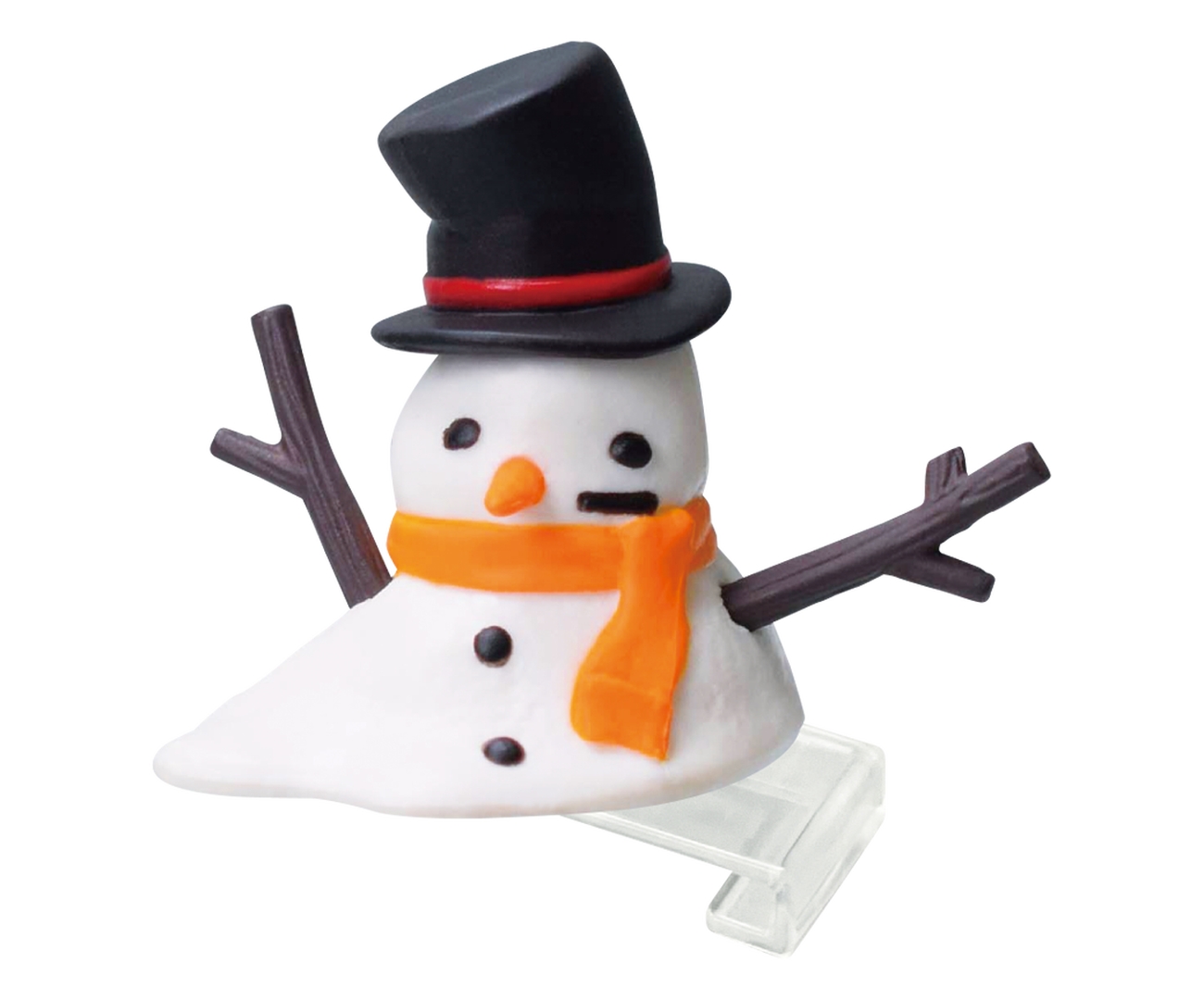 「溶け雪だるま（シルクハット）」