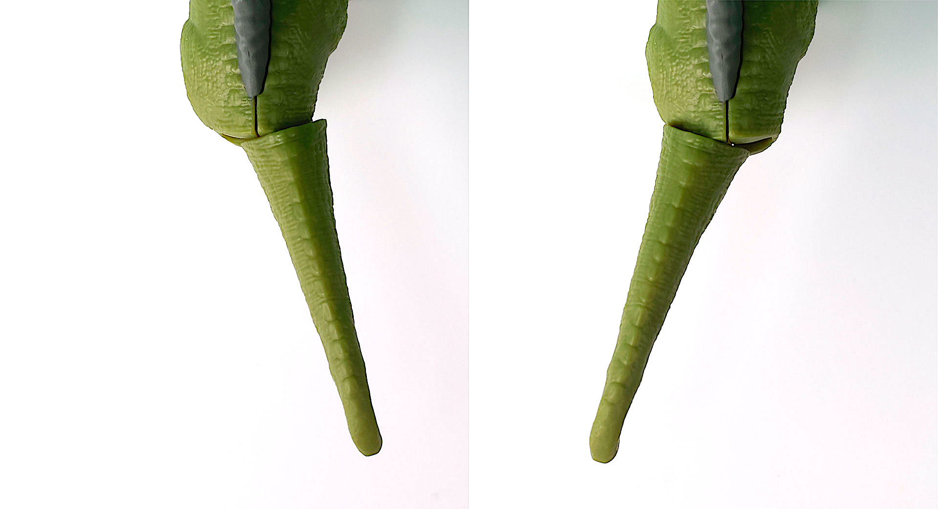 尻尾は左右に動かすことができる