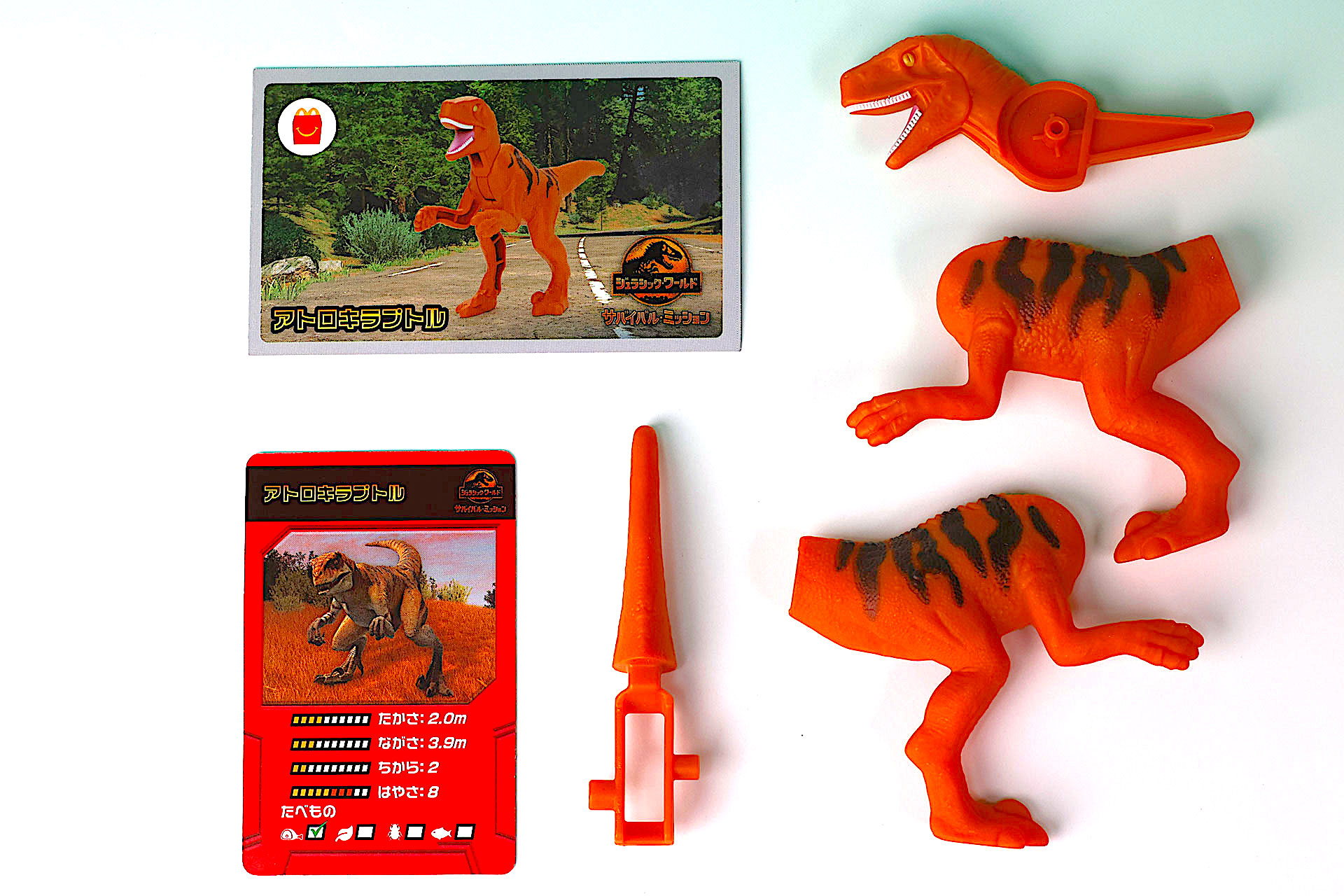 こちらが「アトロキラプトル」のおもちゃ箱の中身だ