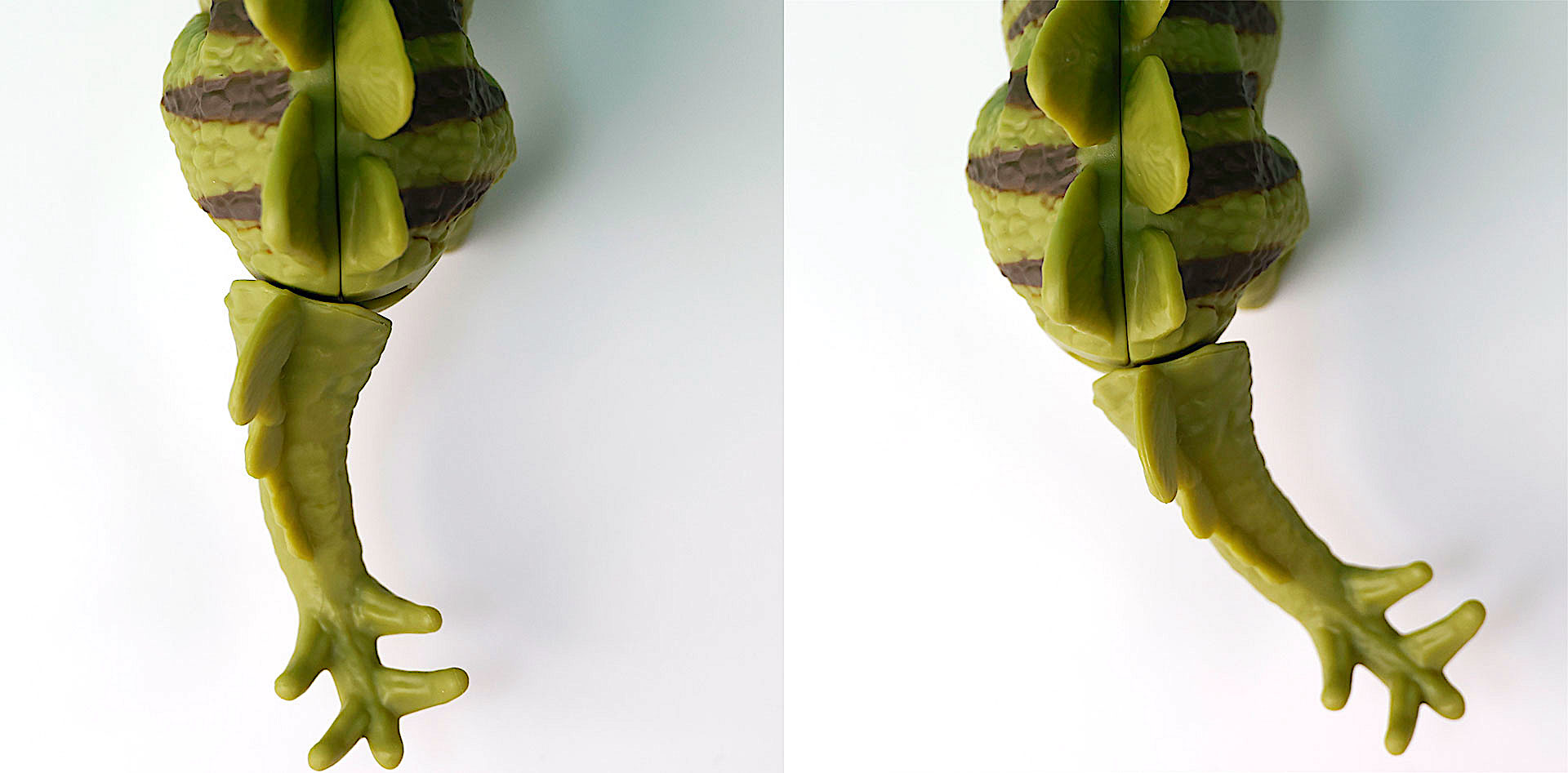 尻尾は左右に動かすことができる