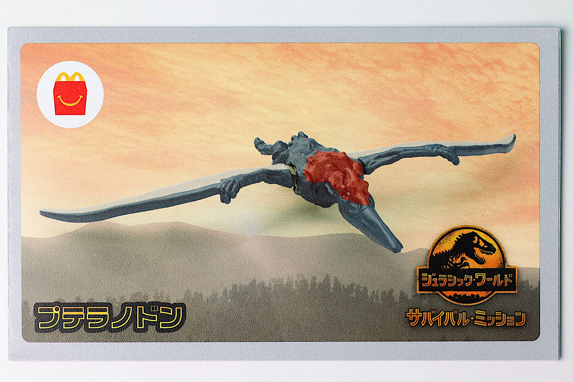 説明書には大空を飛んでいるプテラノドンの姿が描かれている