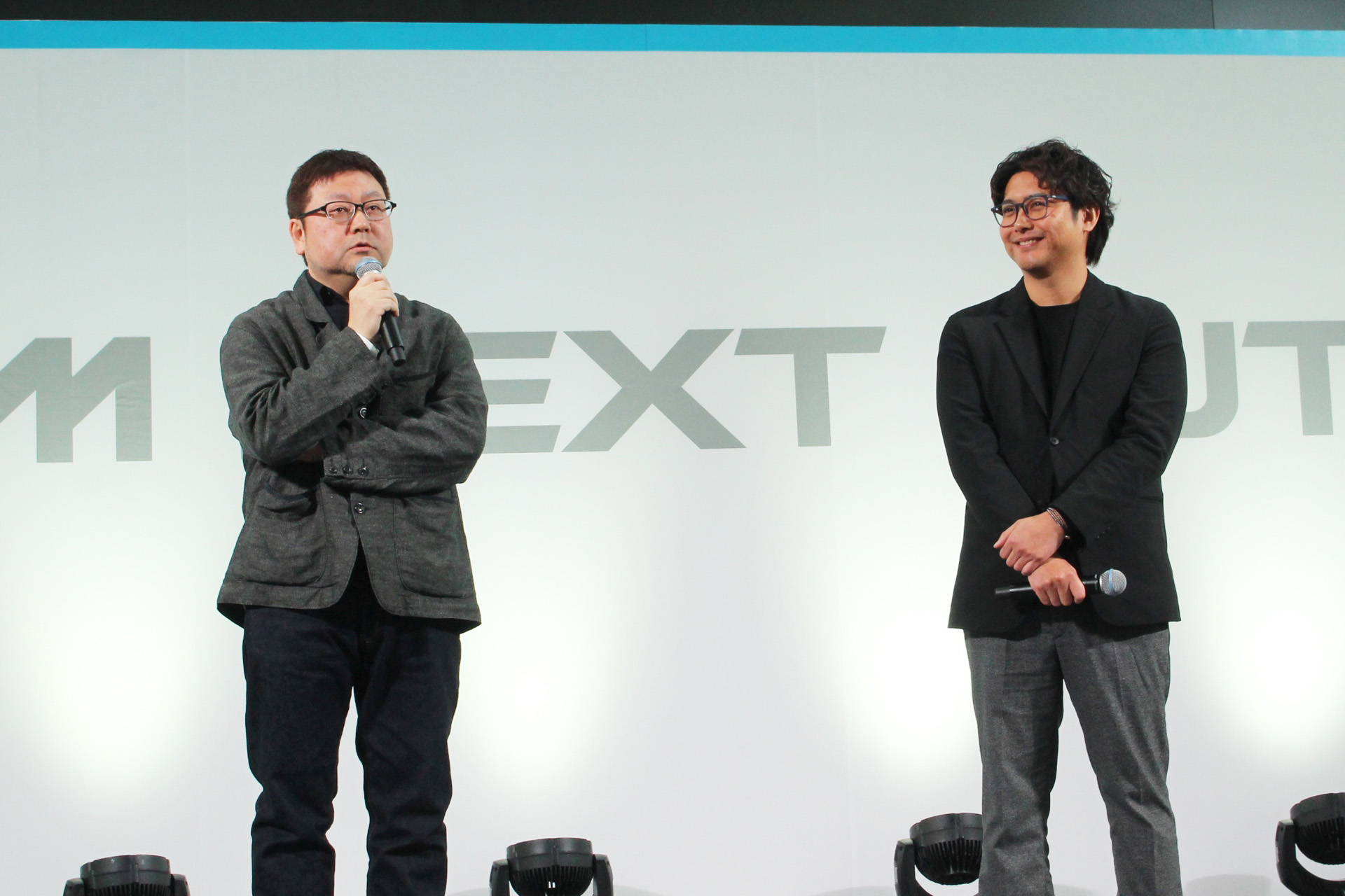 左から辻本貴則氏（監督）、森下健太郎氏（プロデューサー／バンダイナムコフィルムワークス）